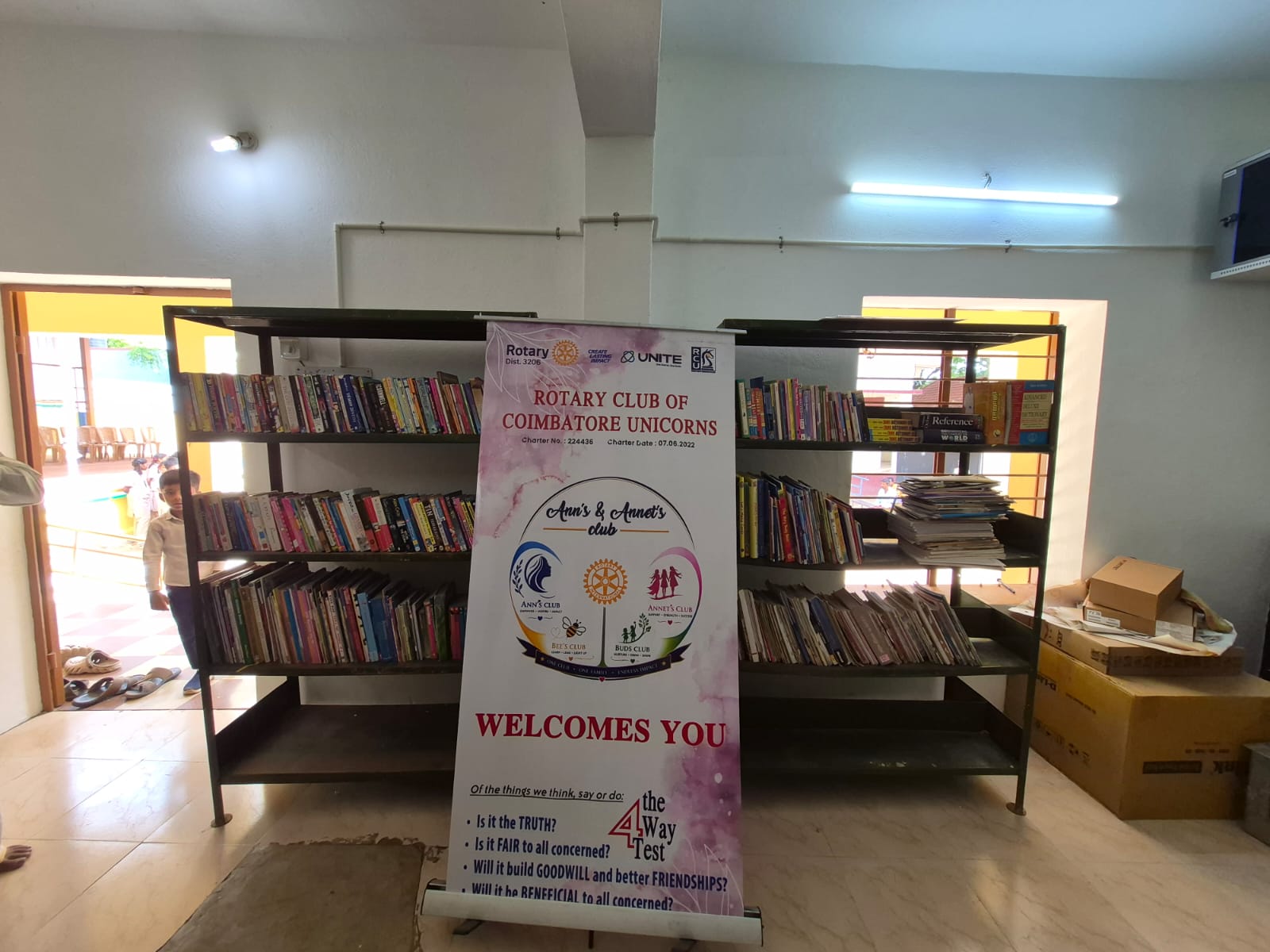 Library Donation to Rural School